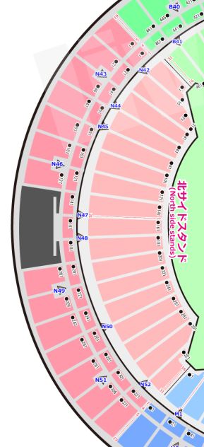 ラグビーワールドカップ東京スタジアムの座席表・シートマップ・チケット